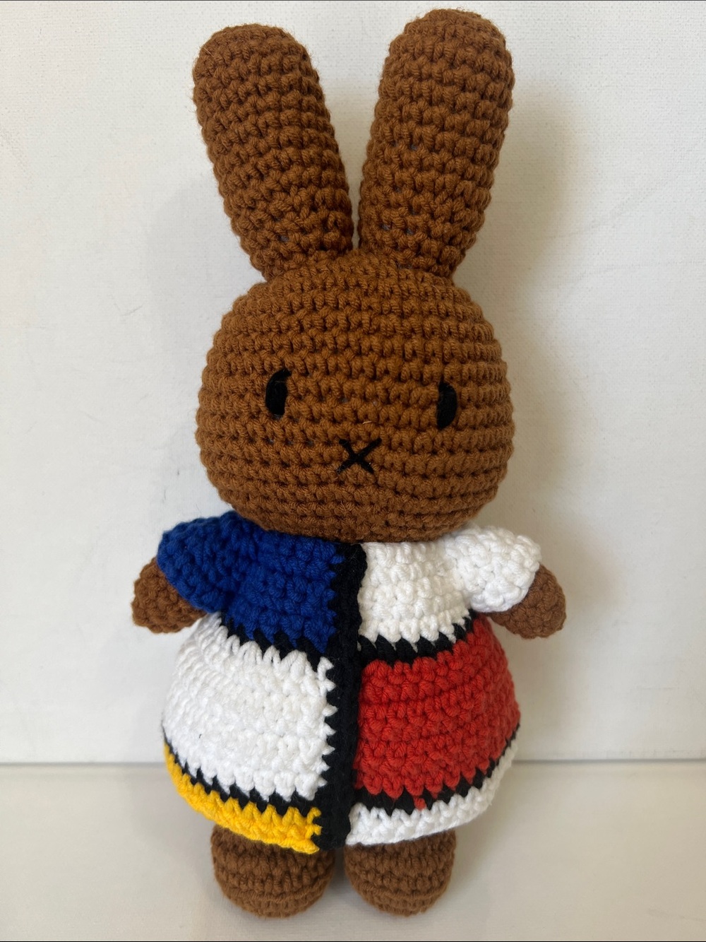 Just Dutch- Melanie & Her Mondrian Dress Crocheted Bunny